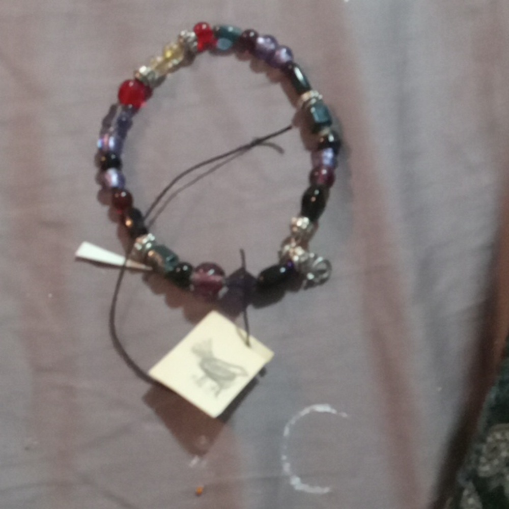 Handmade beaded anklet - Picture 3 of 3